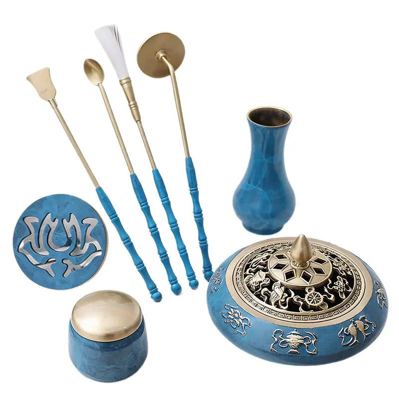 The Azure Masterpiece: ICH Cloisonné Ritual Tool Set ZANYÉ