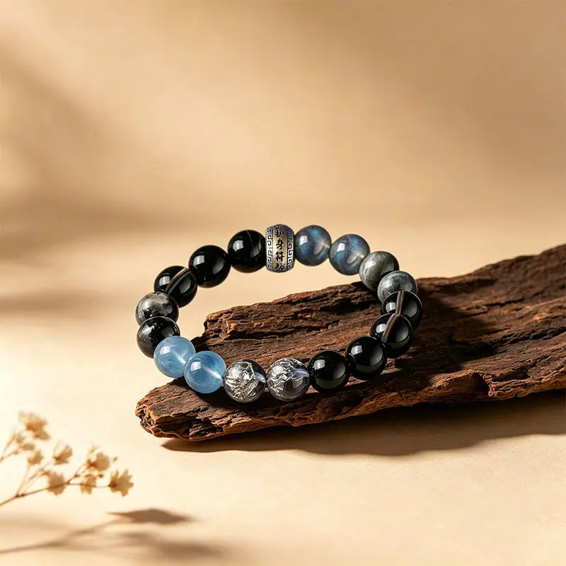 The Abyssal Shield - Water Element Multistone Bracelet ZANYÉ