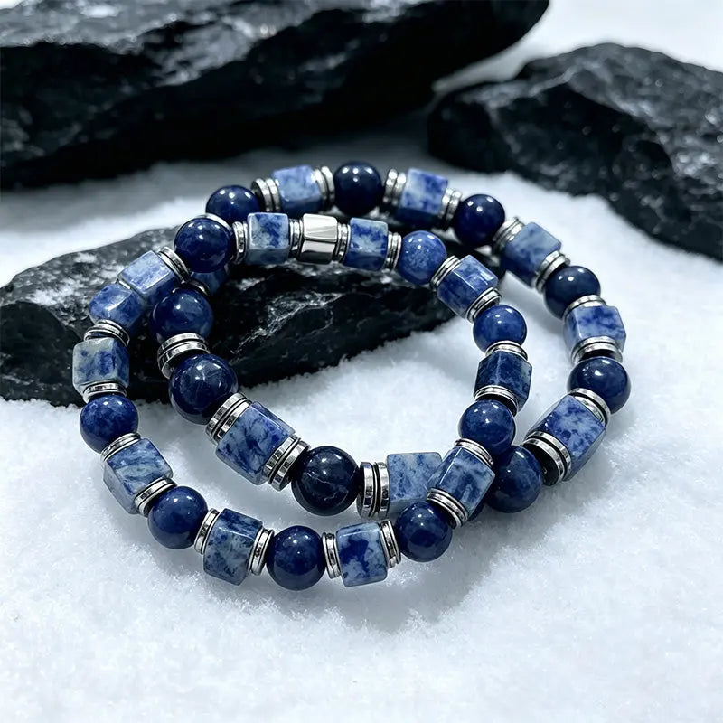 The Azure Realm - Sodalite Mixed-Cut Bracelet ZANYÉ