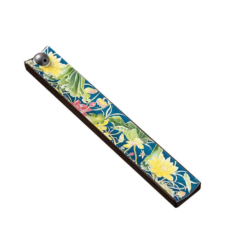 Heritage Enamel Incense Holder: The Mindful Anchor ZANYÉ