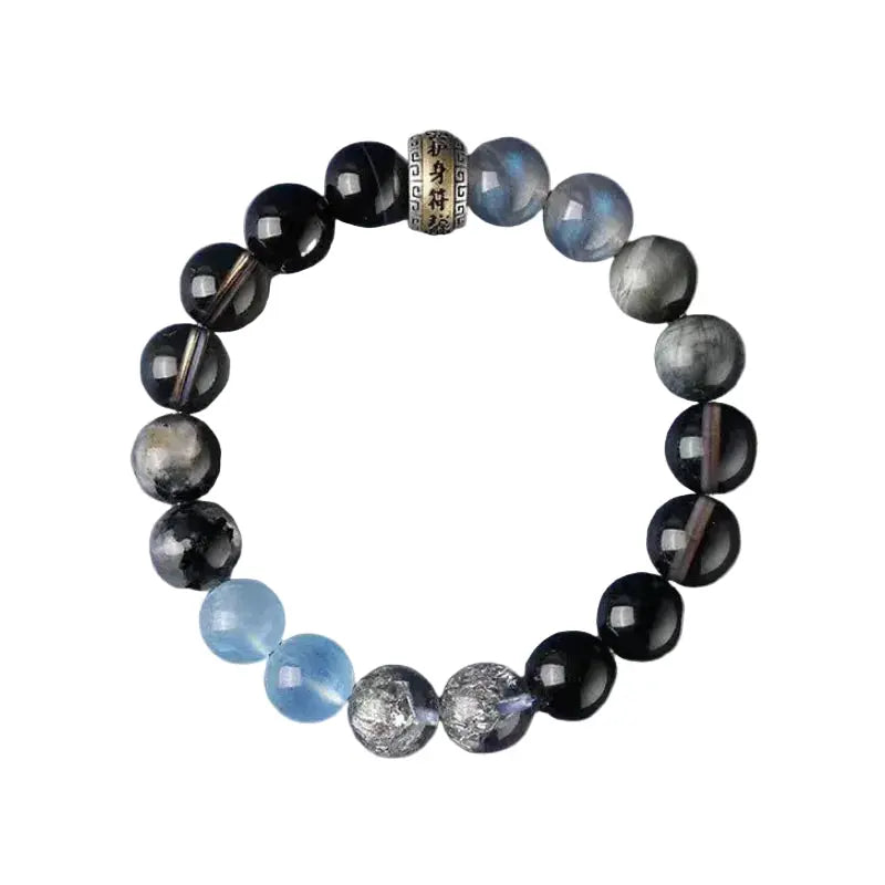 The Abyssal Shield - Water Element Multistone Bracelet ZANYÉ