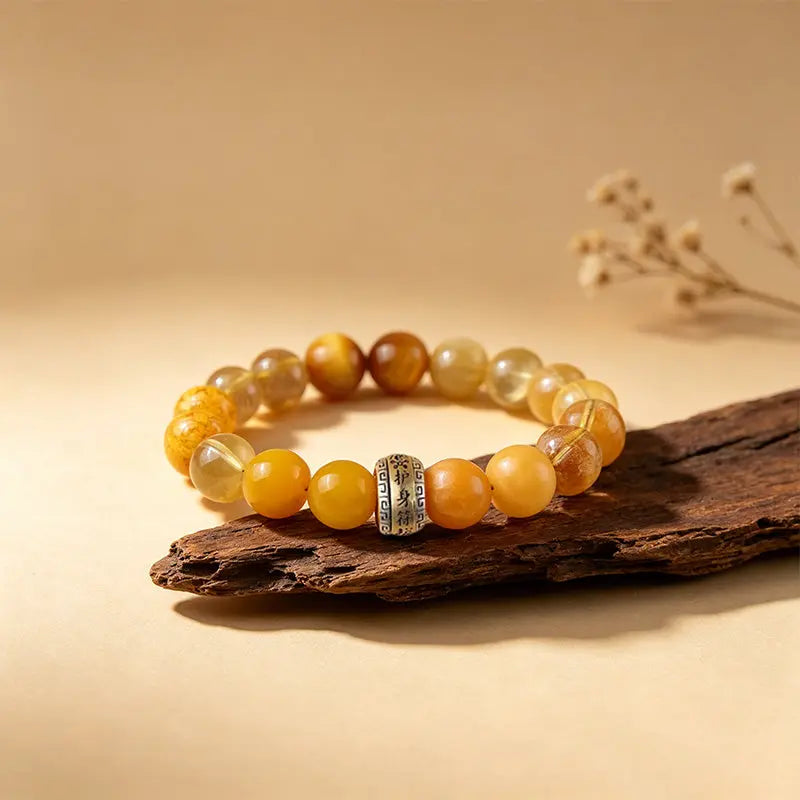 The Golden Embrace - Earth Element Multistone Bracelet ZANYÉ