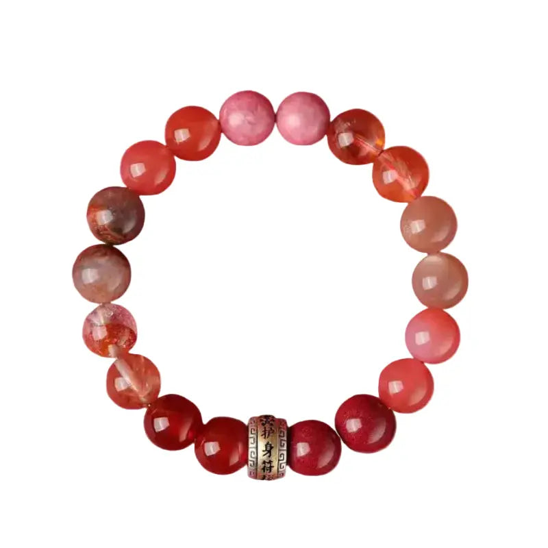 The Crimson Forge - Fire Element Multistone Bracelet ZANYÉ