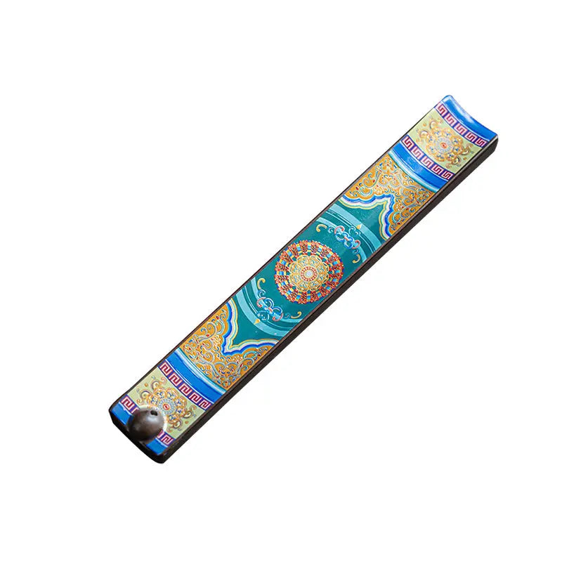 Heritage Enamel Incense Holder: The Mindful Anchor ZANYÉ