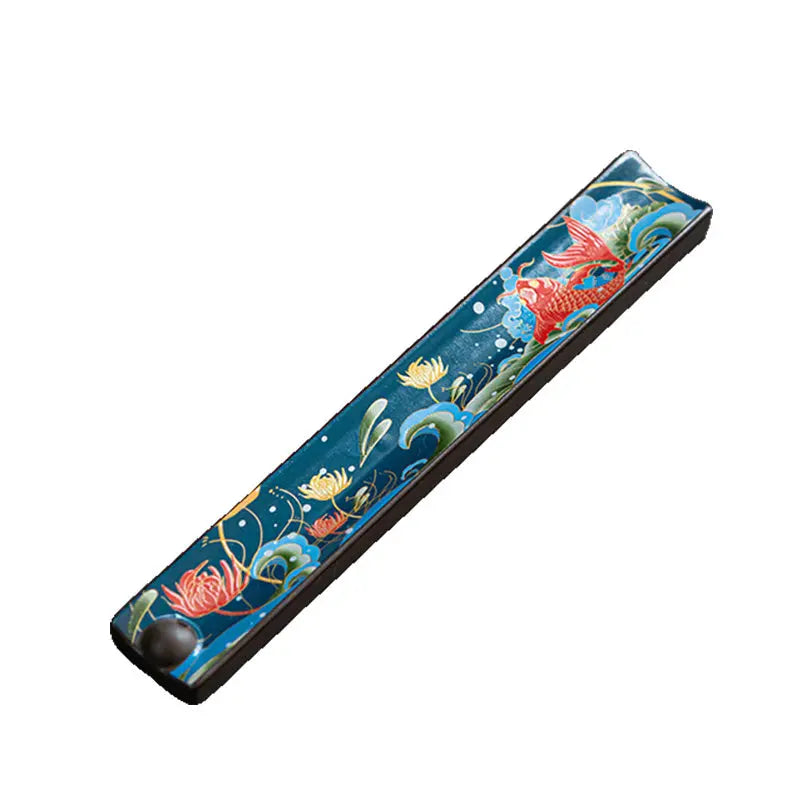 Heritage Enamel Incense Holder: The Mindful Anchor ZANYÉ