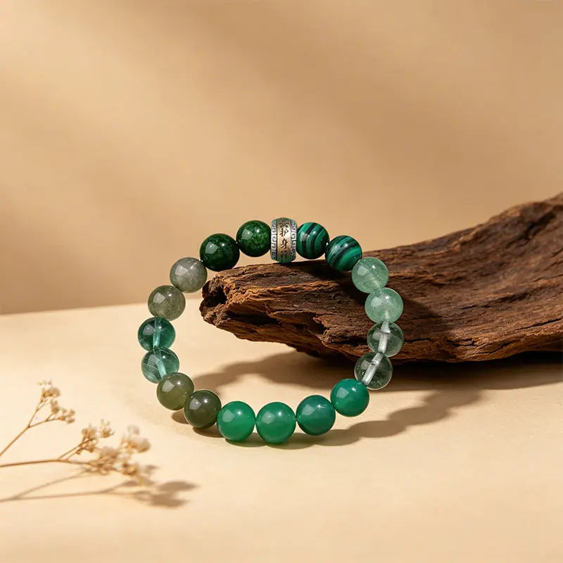 The Verdant Canopy - Wood Element Multistone Bracelet ZANYÉ