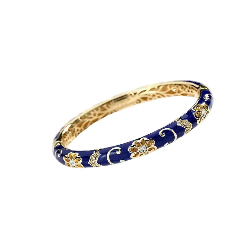 The Imperial Blue Cloisonné Bangle ZANYÉ