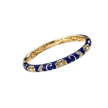 The Imperial Blue Cloisonné Bangle ZANYÉ