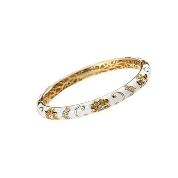 The Alabaster Cloisonné Bangle ZANYÉ