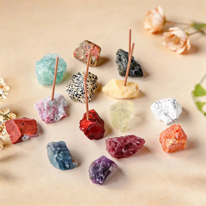 The Raw Earth Anchor: Natural Stone Incense Holder ZANYÉ