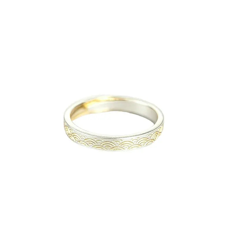 The Mountain & Sea Pledge Silver Couple Rings ZANYÉ