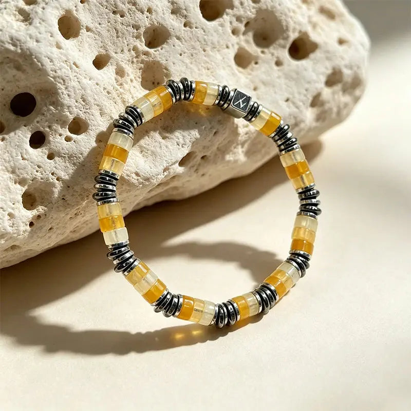The Sunset Shore - Topaz Slice Minimalist Bracelet ZANYÉ