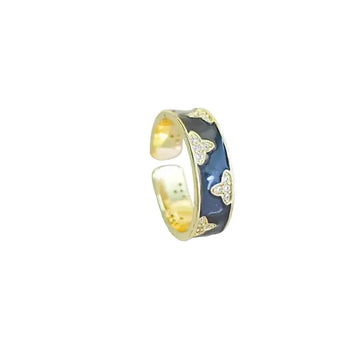 The Midnight Enamel Ring ZANYÉ