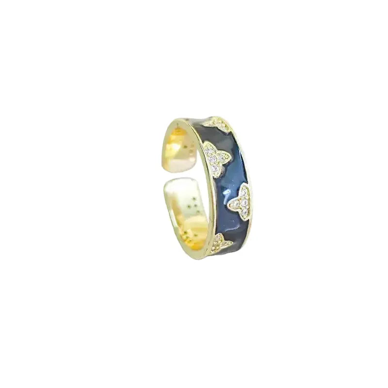 The Midnight Enamel Ring ZANYÉ