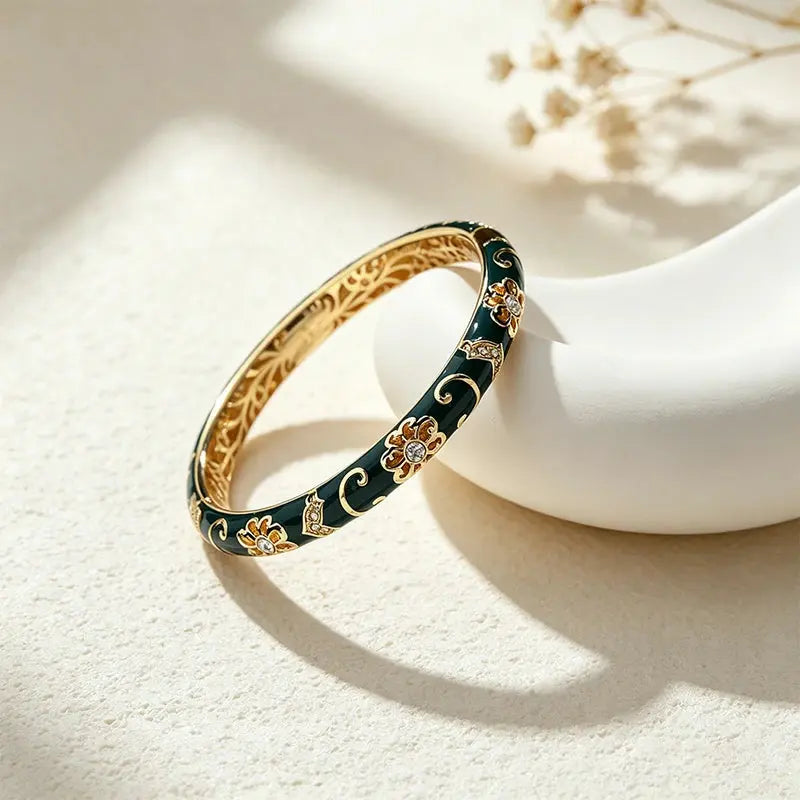 The Midnight Cloisonné Bangle ZANYÉ