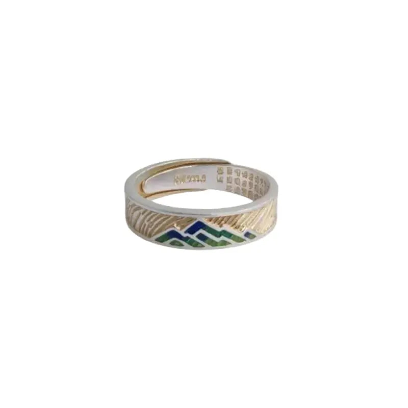 The Sacred Peak Cloisonné Ring ZANYÉ