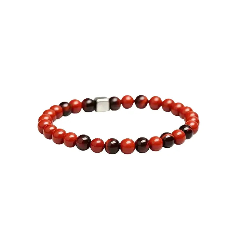 The Crimson Flare - Red Jasper & 7A Red Tiger's Eye Bracelet ZANYÉ