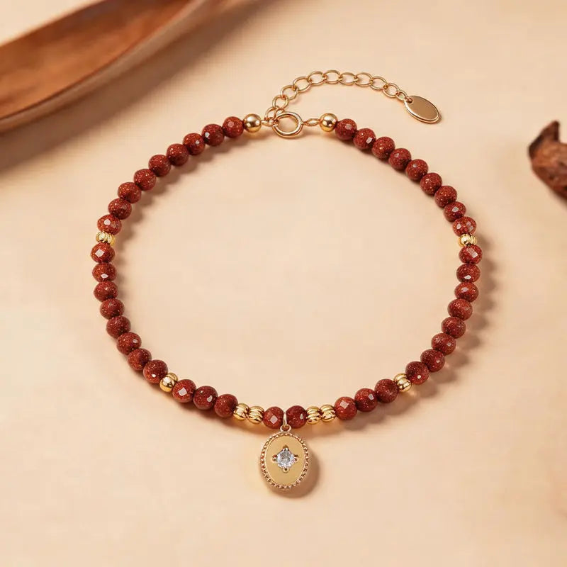 The Radiant Ember - Goldstone Bracelet ZANYÉ