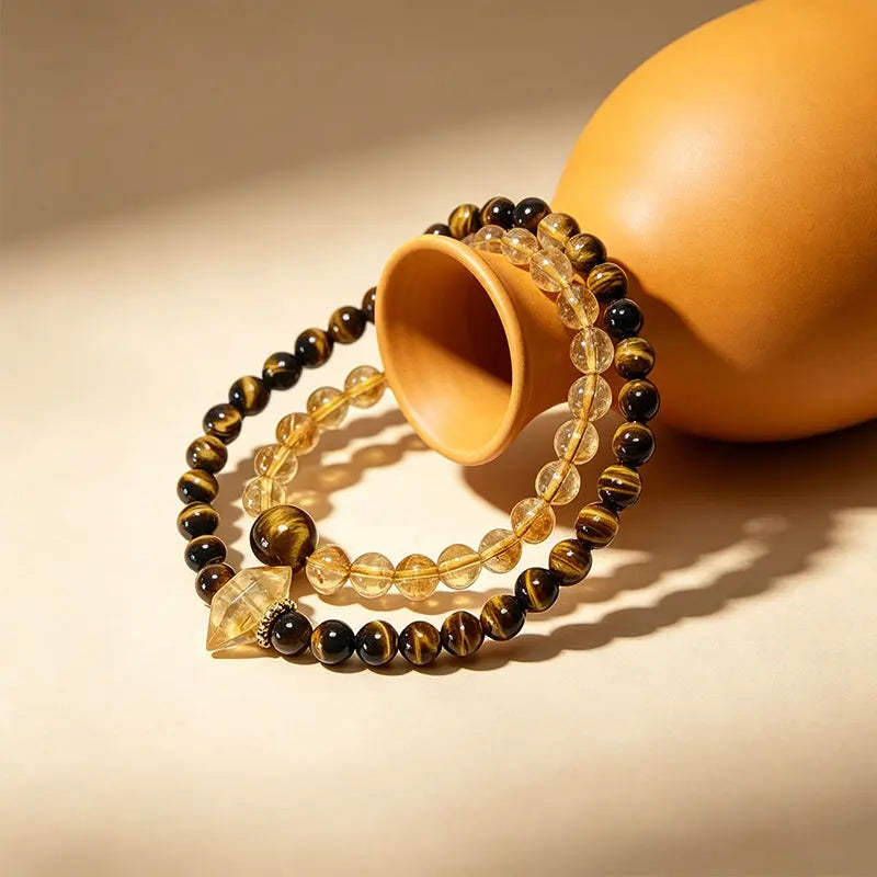 The Radiant Harvest - Tiger's Eye & Citrine Bracelet ZANYÉ