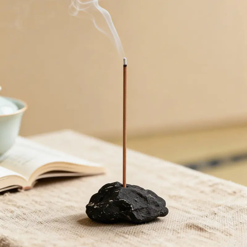 The Raw Earth Anchor: Natural Stone Incense Holder ZANYÉ
