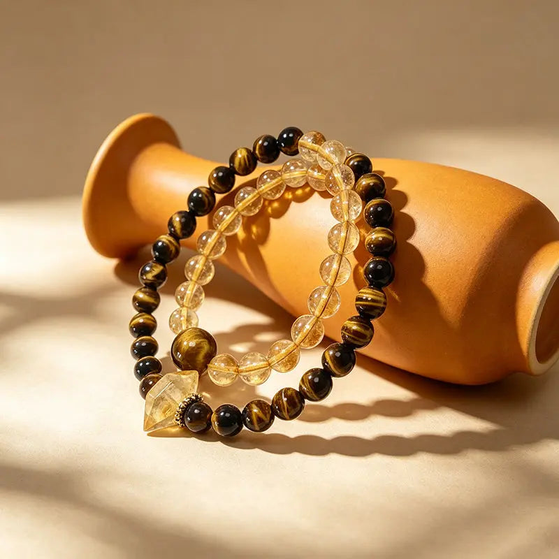 The Radiant Harvest - Tiger's Eye & Citrine Bracelet ZANYÉ