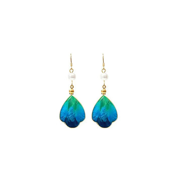 The Elegant Silk Filigree Leaf Earrings ZANYÉ