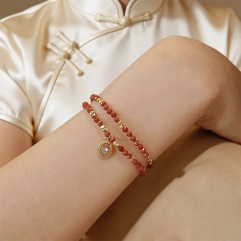 The Radiant Ember - Goldstone Bracelet ZANYÉ