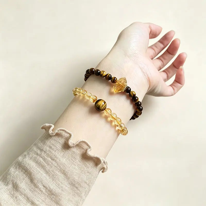 The Radiant Harvest - Tiger's Eye & Citrine Bracelet ZANYÉ