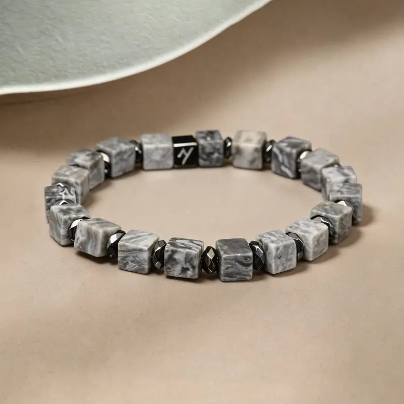 Hidden Ocean - Picasso Stone Square-Cut Bracelet ZANYÉ