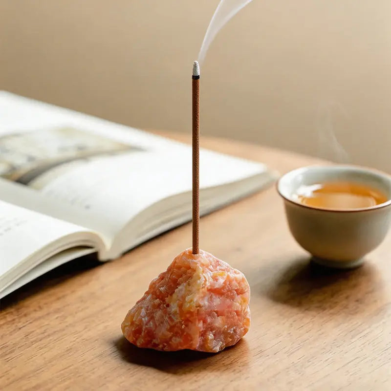 The Raw Earth Anchor: Natural Stone Incense Holder ZANYÉ