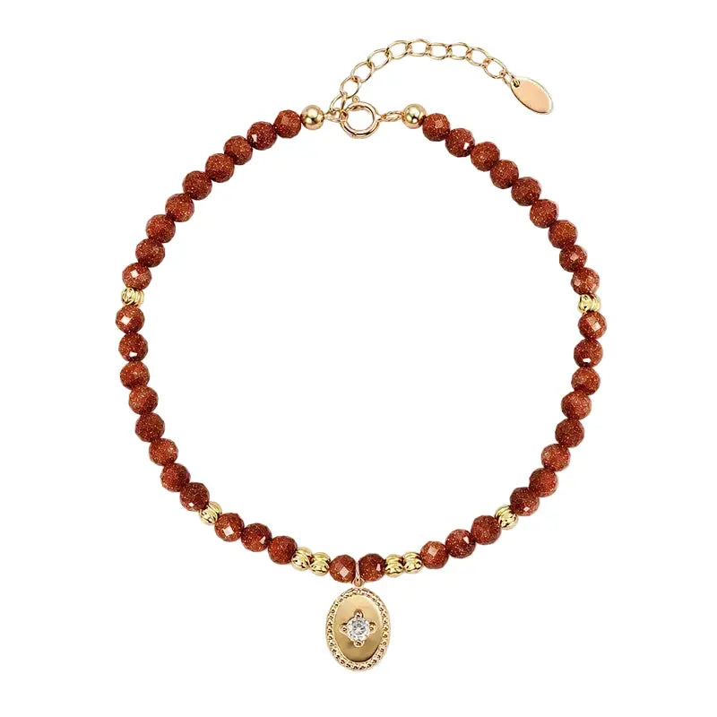 The Radiant Ember - Goldstone Bracelet ZANYÉ