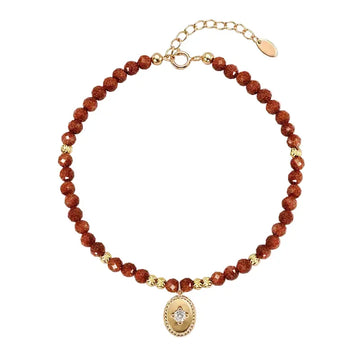 The Radiant Ember - Goldstone Bracelet ZANYÉ