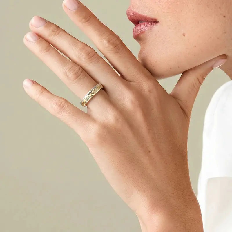 The Mountain & Sea Pledge Silver Couple Rings ZANYÉ