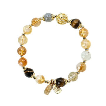 Golden Vitality Bracelet | Authentic Citrine & Tiger’s Eye ZANYÉ