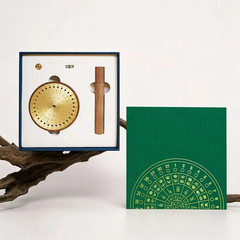 The Celestial Dial: 24 Solar Terms Brass Incense Holder ZANYÉ
