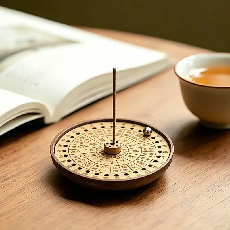 The Celestial Dial: 24 Solar Terms Brass Incense Holder - ZANYÉ