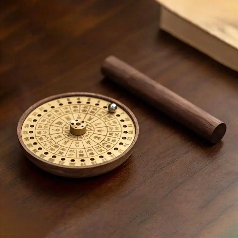 The Celestial Dial: 24 Solar Terms Brass Incense Holder - ZANYÉ
